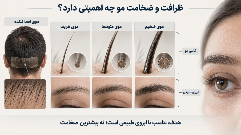ظرافت و ضخامت مو چه اهمیتی دارد؟