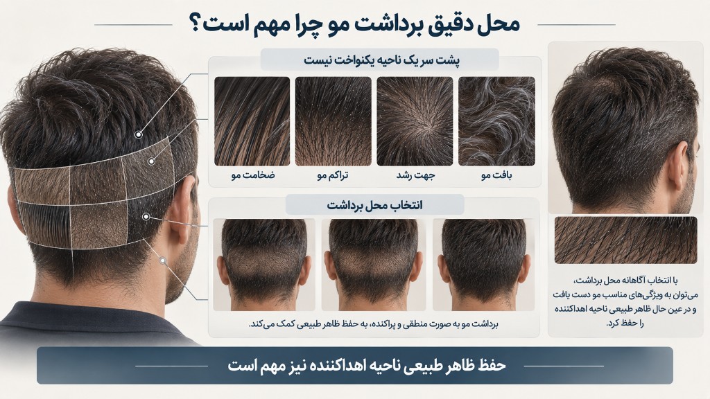 محل دقیق برداشت مو چرا مهم است؟